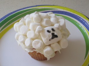 Lamb cupcakes