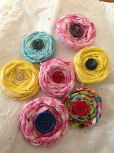 fabric flowers