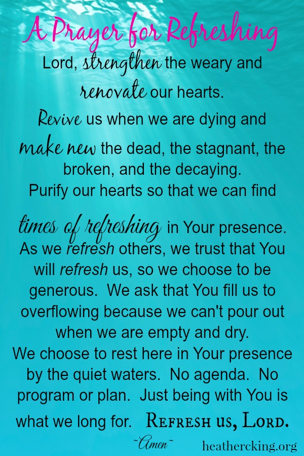 12 Bible Verses and a Prayer for When You Need to be Refreshed ...