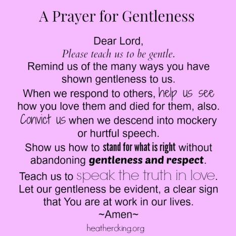 prayergentleness