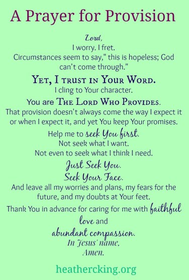 prayer-for-provision