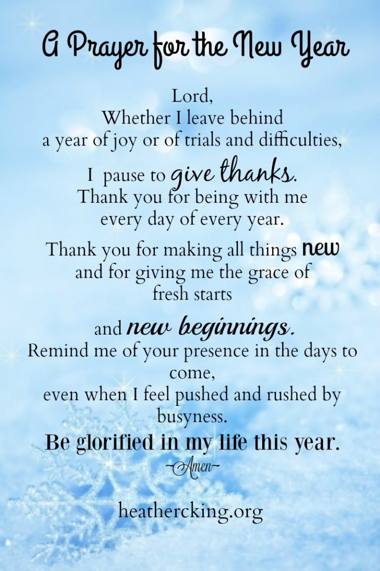 Bible Verses and a Prayer for the New Year – Heather C. King – Room to ...