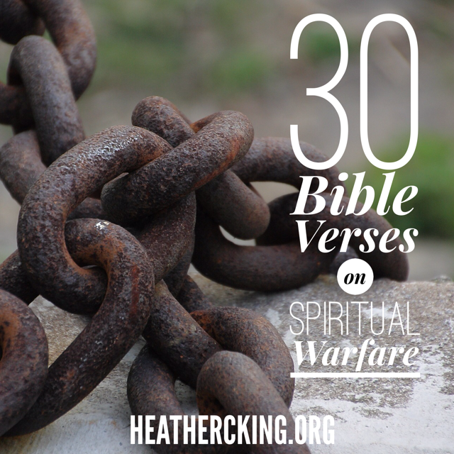 30 Bible Verses on Spiritual Warfare – Heather C. King – Room to Breathe